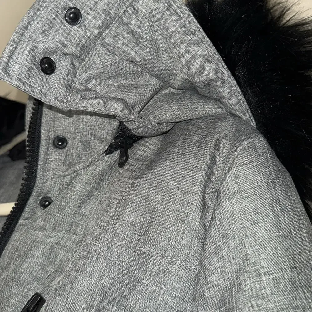 Noize Meg Heavyweight Parka grey size small NWOT